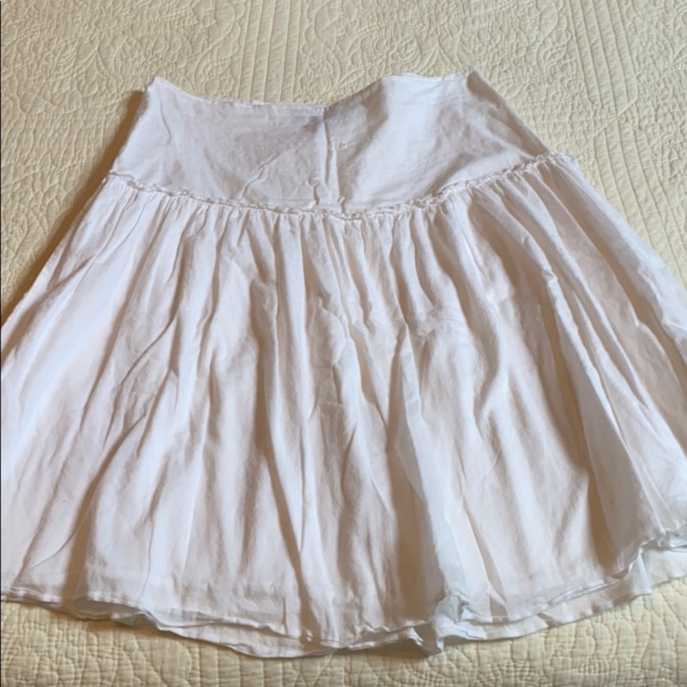 DUCK HEAD white cotton skirt